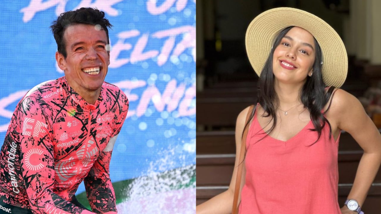 Así fue la divertida escena entre Rigoberto Urán y Ana María Estupiñán