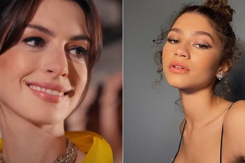 A lo Anne Hathaway: Zendaya revolucionó en look animal print con blazer de tigre y mini shorts