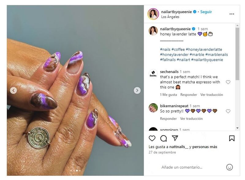 Las 'tie-dye nails' son la tendencia del verano que se llevará en otoño, según Dua Lipa