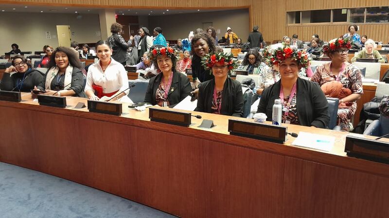 Catalina Cajías en la la Comisión de la Condición Jurídica y Social de la Mujer (CSW69) con más lideresas