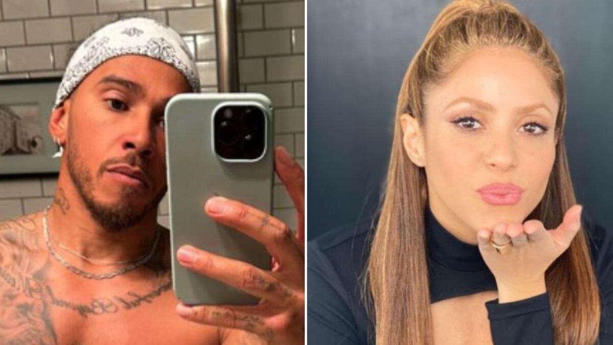 Shakira y Lewis Hamilton