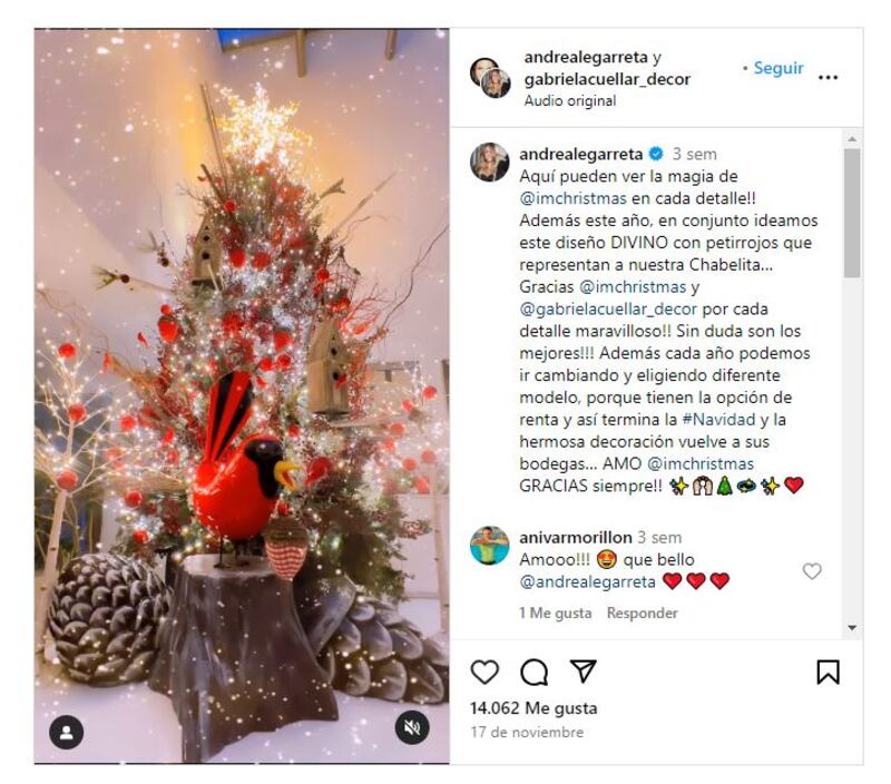 El árbol de Navidad de Andrea Legarreta