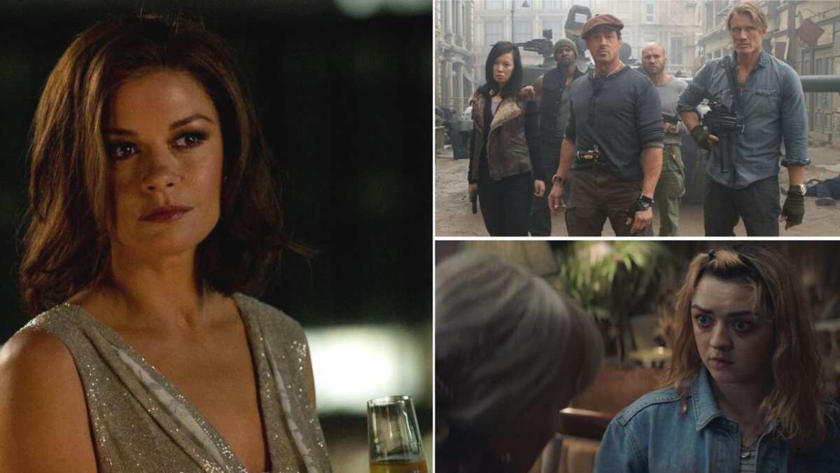 Fotogramas de 'Ciudad de sombras', 'Los indestructibles 2' y 'Los intrusos'