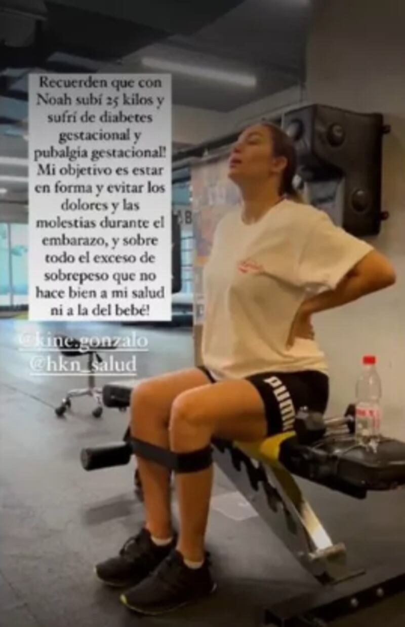 Lisandra Silva comenzó entrenamientos para evitar sobrepeso en su segundo embarazo