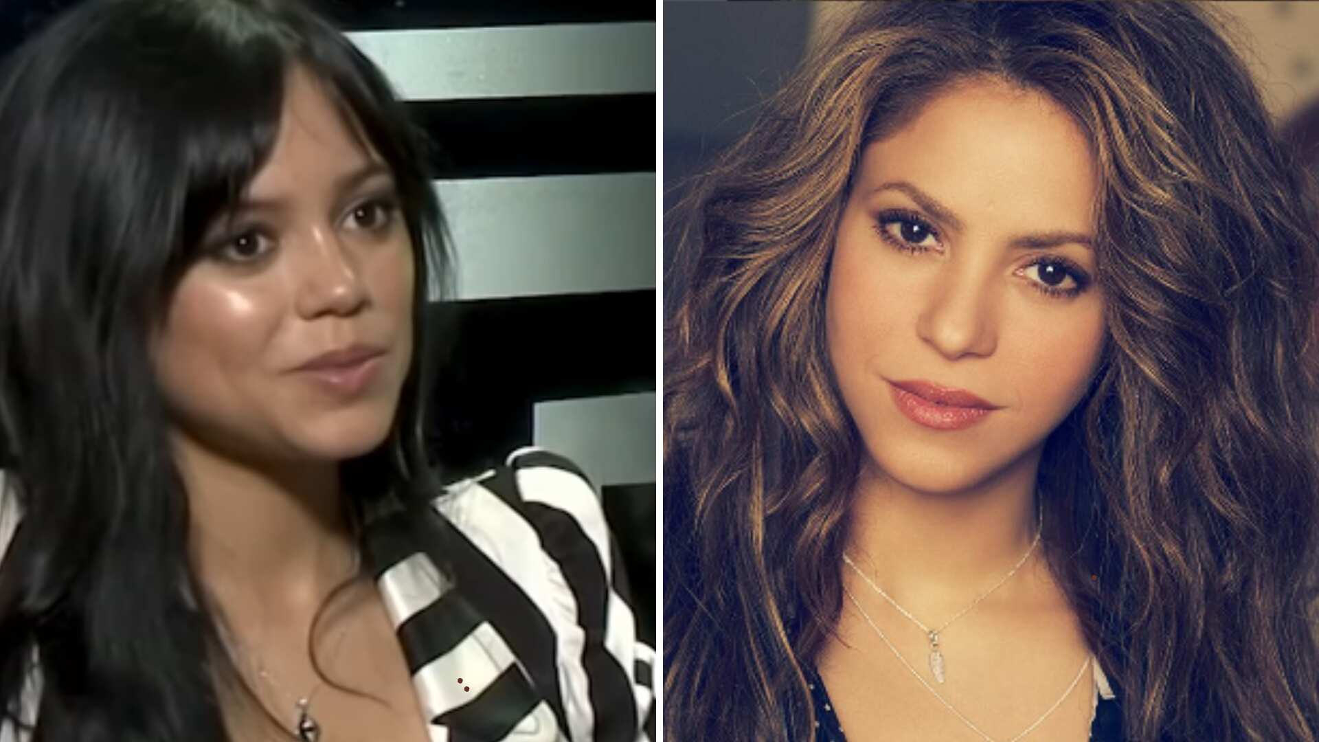 Internautas afirman que Jenna Ortega se parece a Shakira más joven.