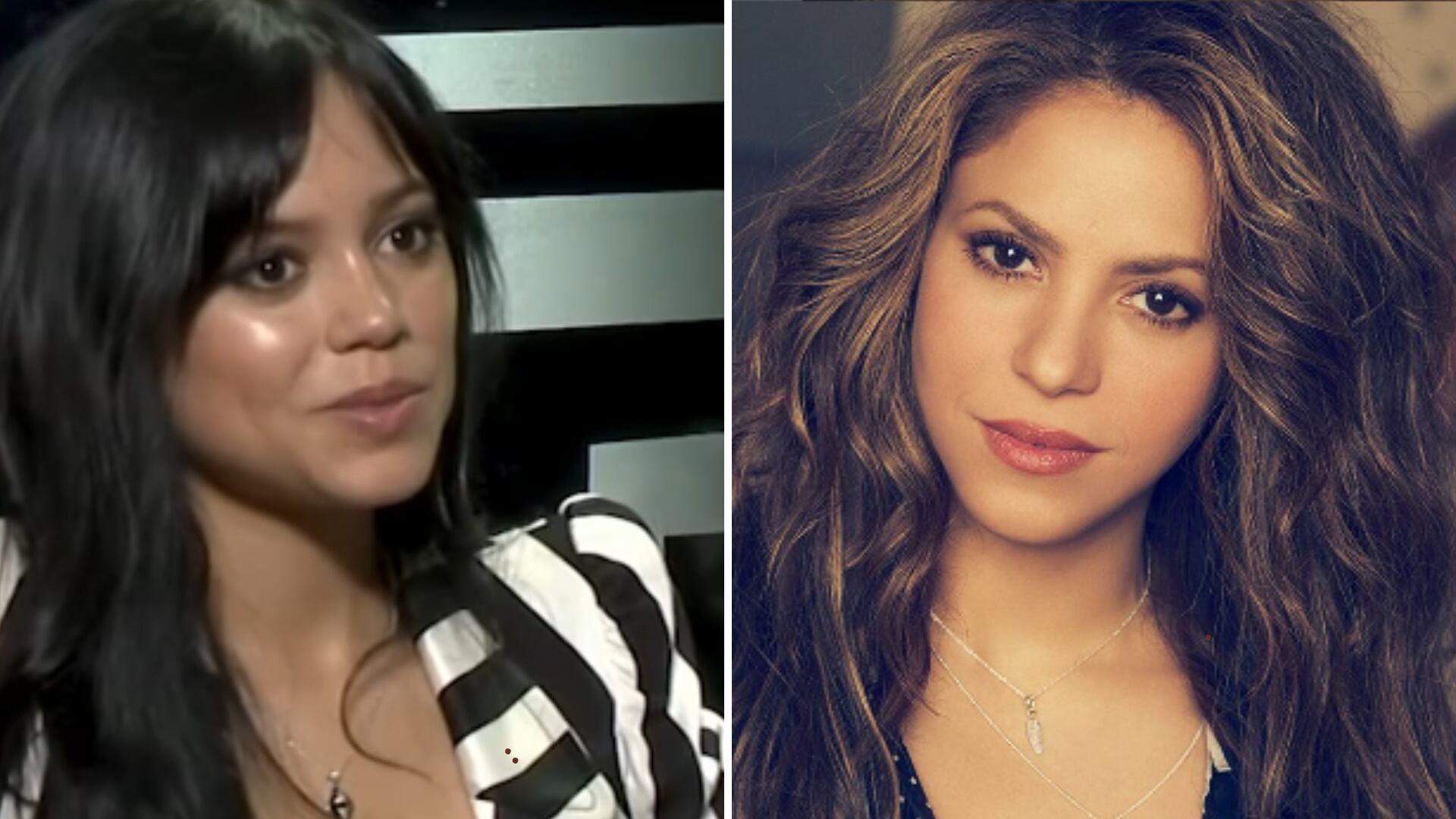 Internautas afirman que Jenna Ortega se parece a Shakira más joven.