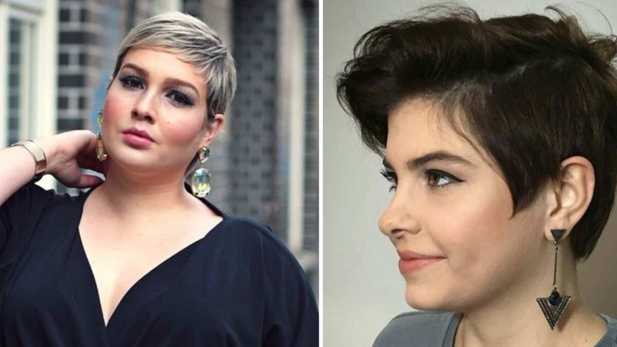 Cortes de cabello pixie para cara redonda