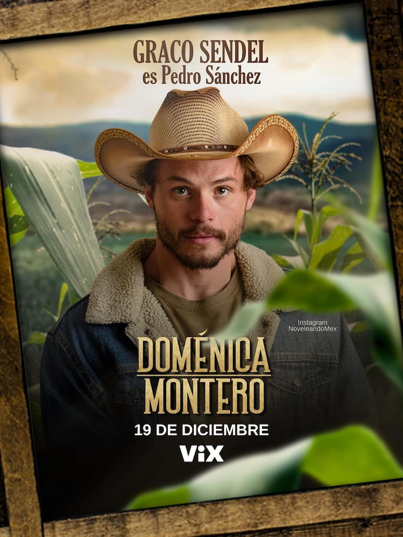 Graco Sendel como "Pedro" en 'Doménica Montero'