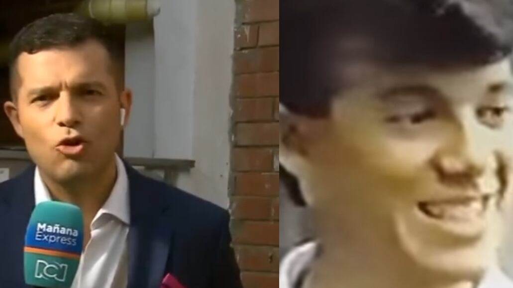 Periodista de RCN reveló video inédito en su época de colegio y no lo bajan de “guapo”