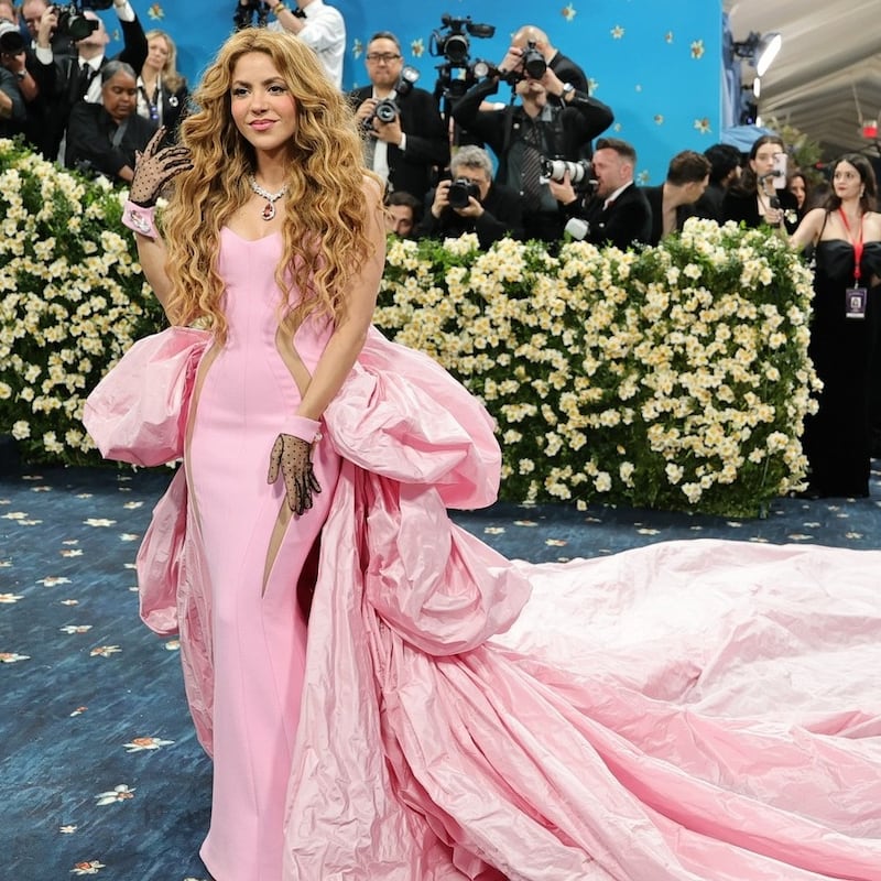 Shakira en la Met Gala 2025.