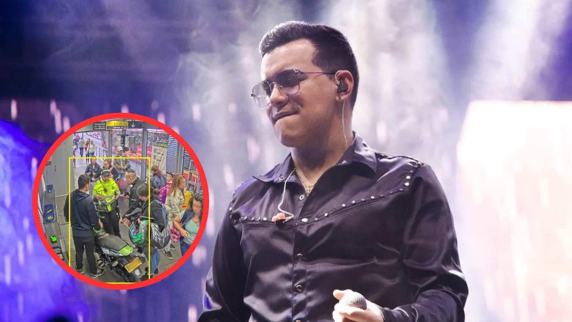 Yeison Jiménez encontró a usuario colado que subió su moto a TransMilenio