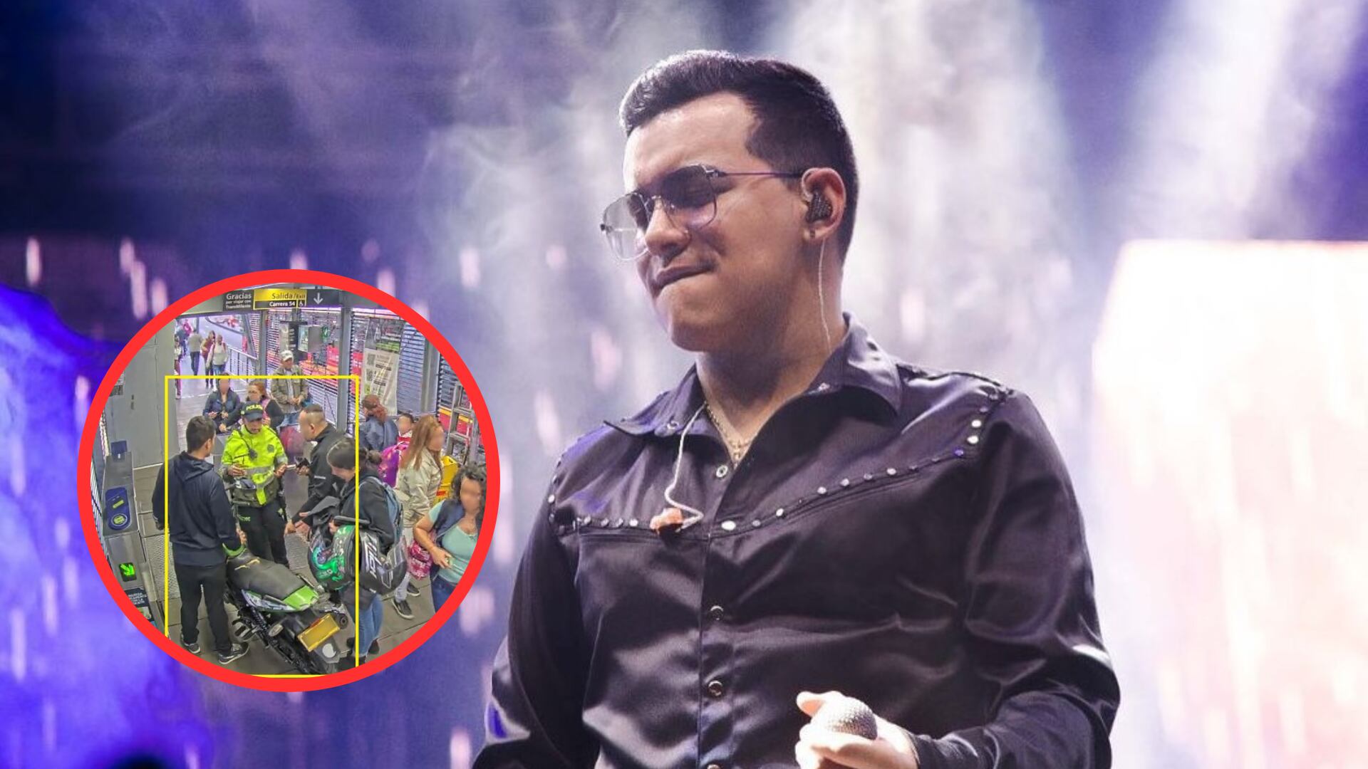 Yeison Jiménez encontró a usuario colado que subió su moto a TransMilenio