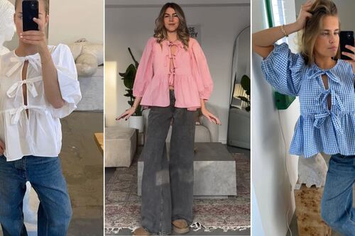 ¡Adiós ‘rollitos’! Las blusas ‘coquette’ vuelven con fuerza y son las más favorecedoras: así las puedes usar con jeans