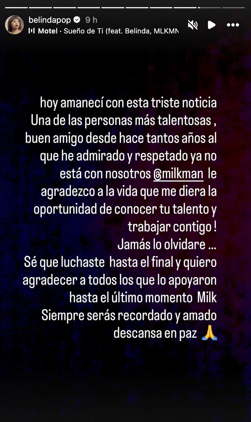 Historias de Belinda sobre el fallecimiento de Milkman