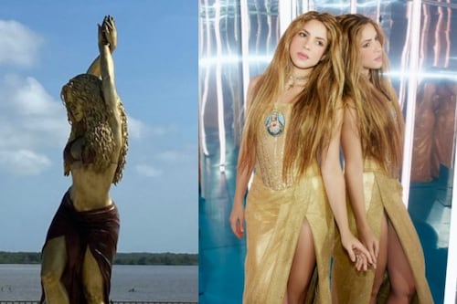 “Es una mega Shakira”: así luce la nueva estatua de la artista en Barranquilla