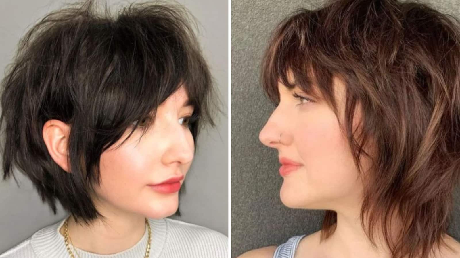 Cortes de pelo mullet para rostro redondo