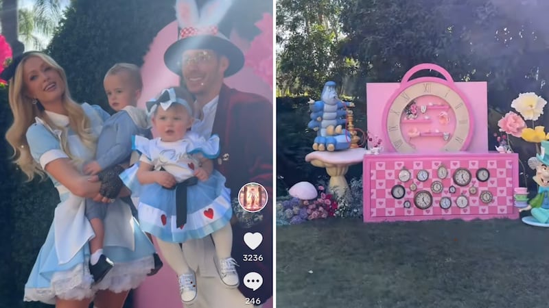 Entre tazas gigantes y conejos: así fue la impactante fiesta con temática de 'Alicia en el país de las maravillas' de la hija de Paris Hilton.