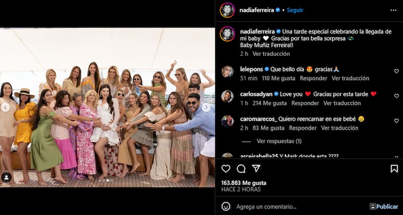 Nadia Ferreira embarazada