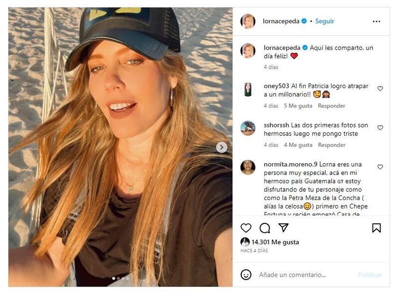 Lorna Cepeda en la actualidad