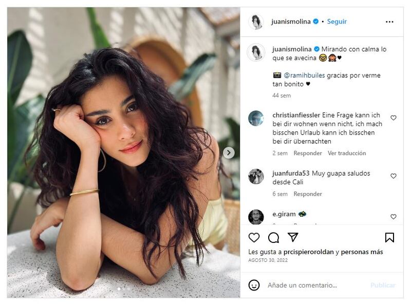 Juanita Molina lleva varios años abriéndose camino en el mundo de la actuación