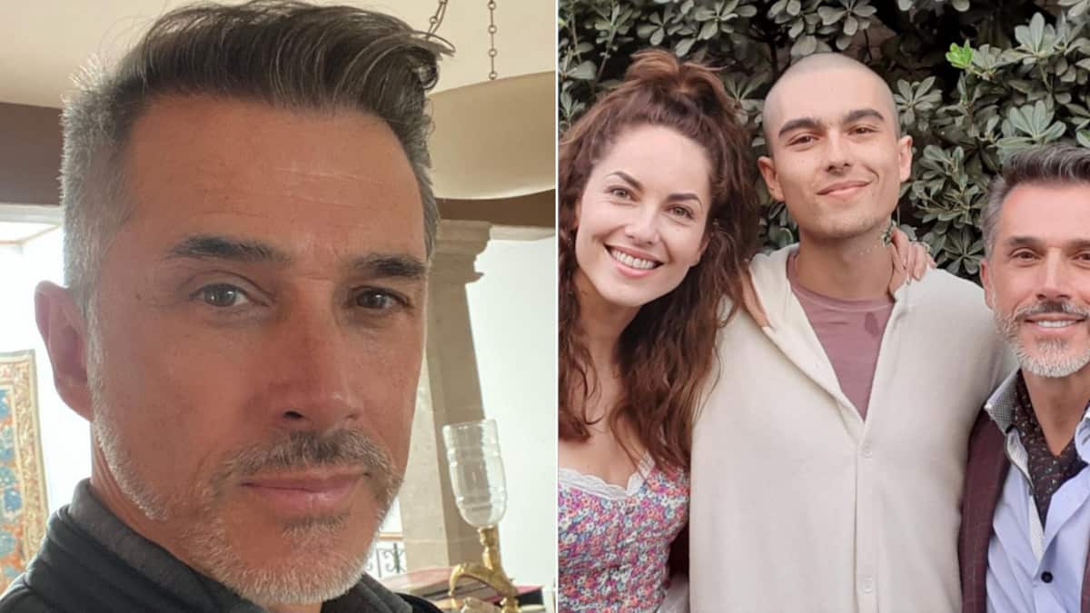 Sergio Mayer y Bárbara Mori junto a su hijo