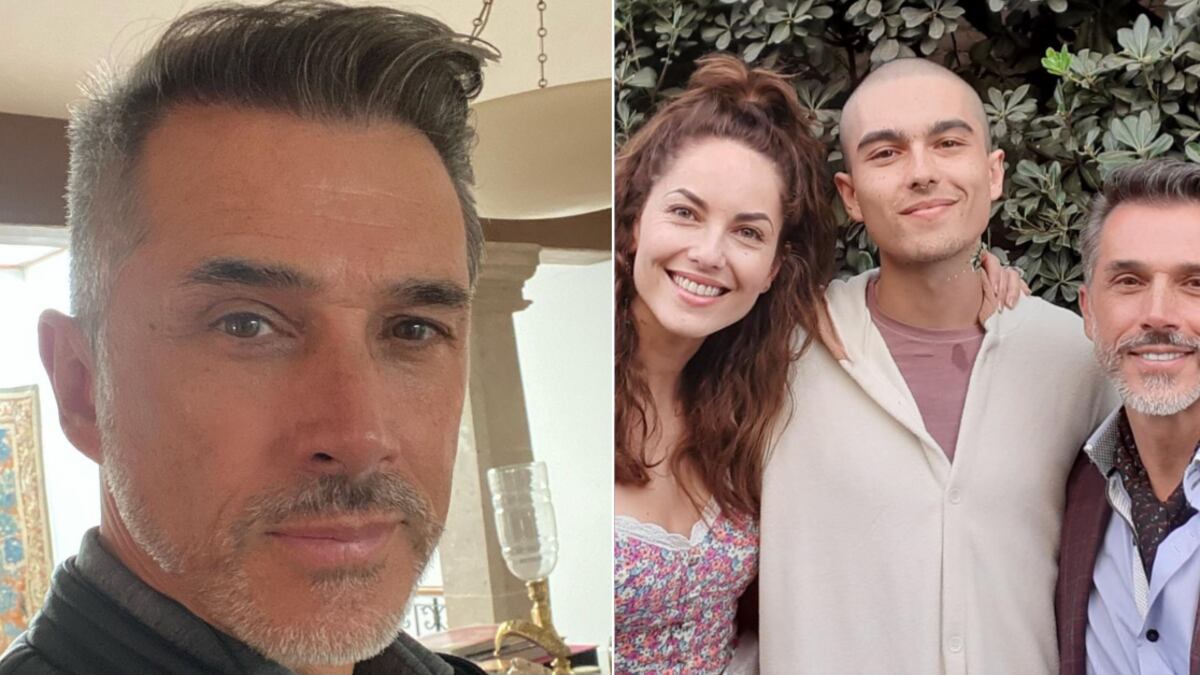 Sergio Mayer y Bárbara Mori junto a su hijo