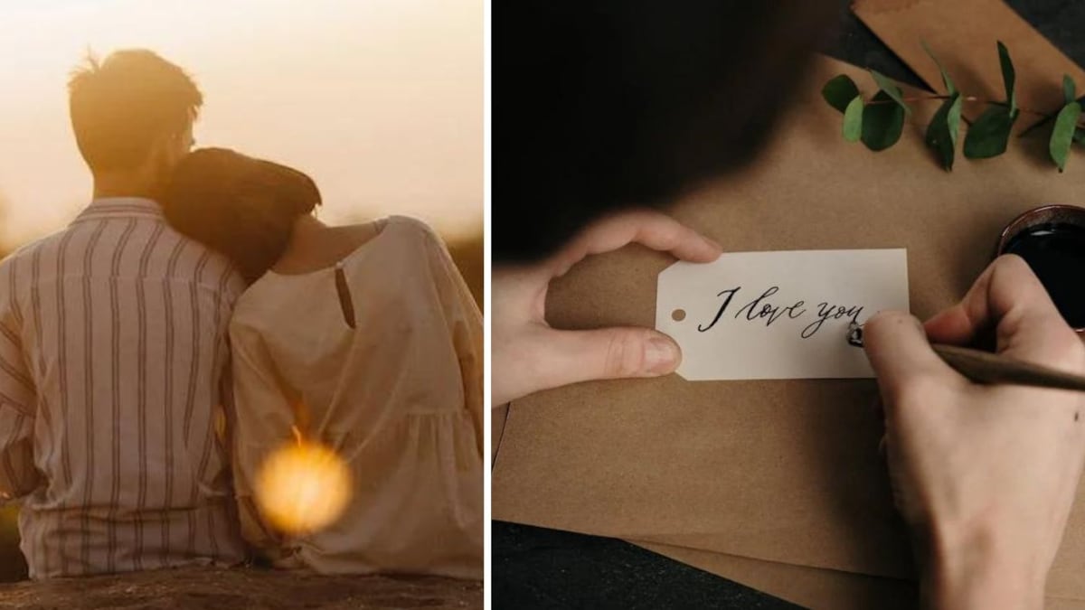 Pareja hilo rojo amigo