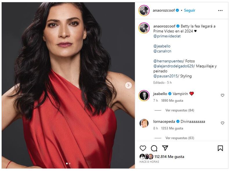 Ana María Orozco en la actualidad