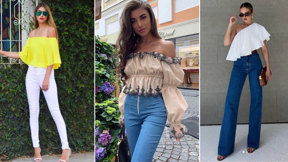 Blusas gypsy con jeans