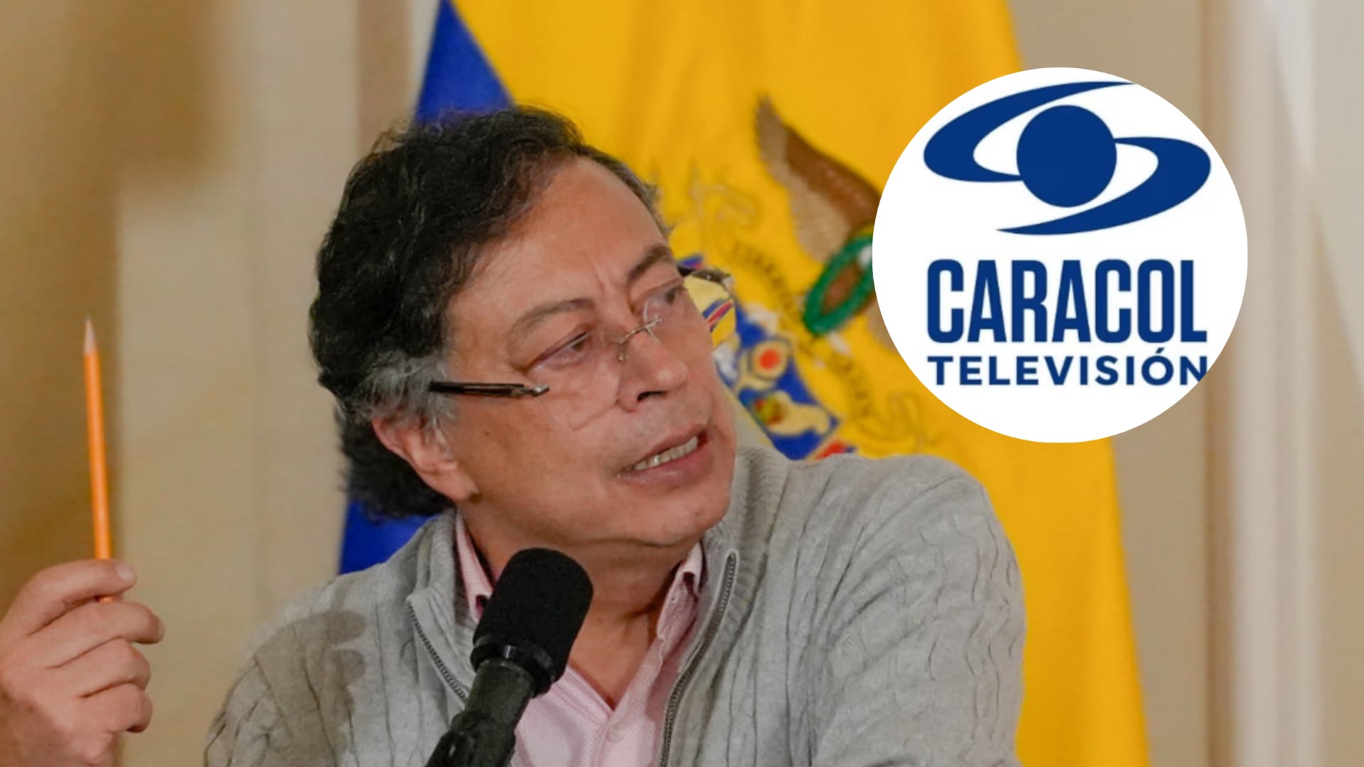 Gustavo Petro y Caracol Televisión.