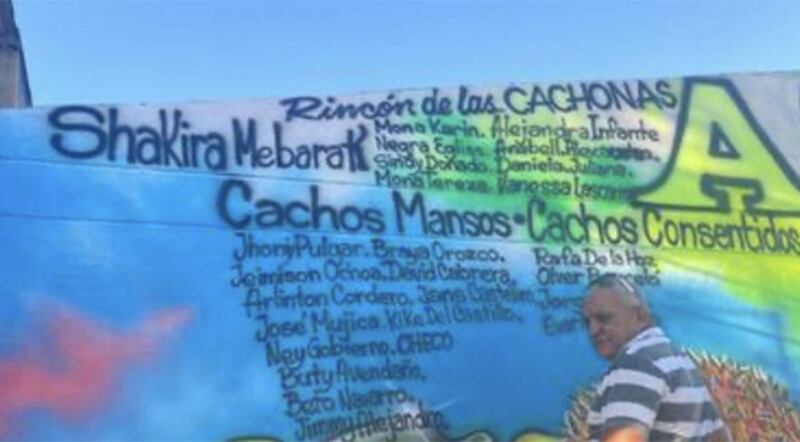 Incluyen a Shakira en el Muro del Cacho en Soledad.