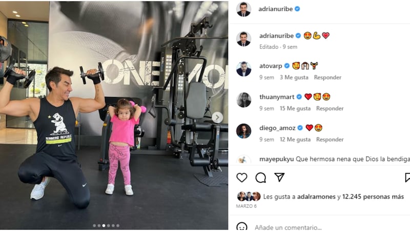 Adrián Uribe revela que será padre por tercera vez.