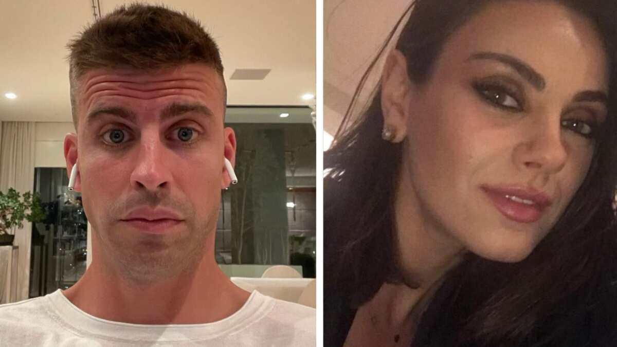 Piqué y Mila Kunis