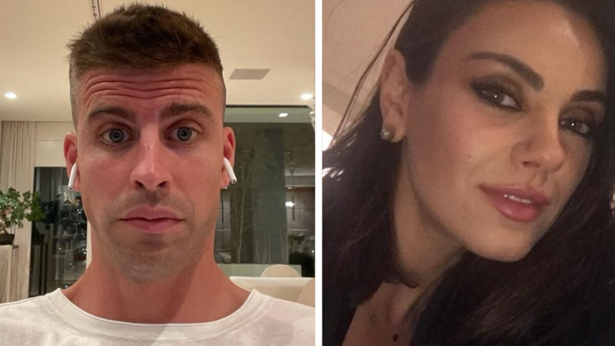 Piqué y Mila Kunis