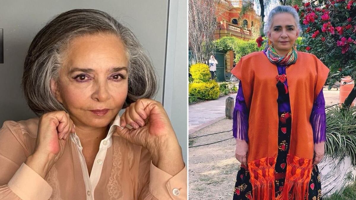 La actriz de 76 años se ha mantenido firme a sus ideales sobre no casarse y tener hijos, pero mostró a sus seguidores como se hubiera visto en un vestido de novia.