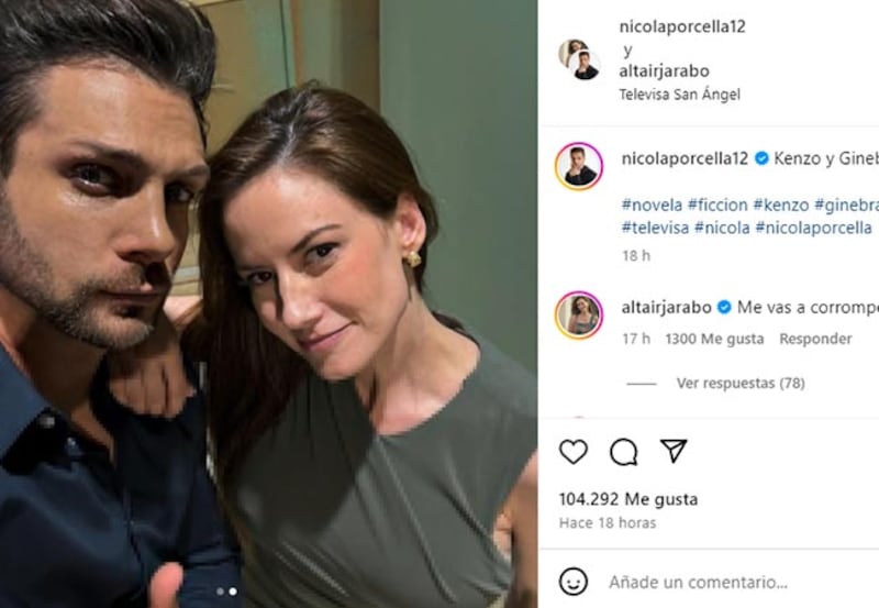 Altair Jarabo y Nicola Porcella relación