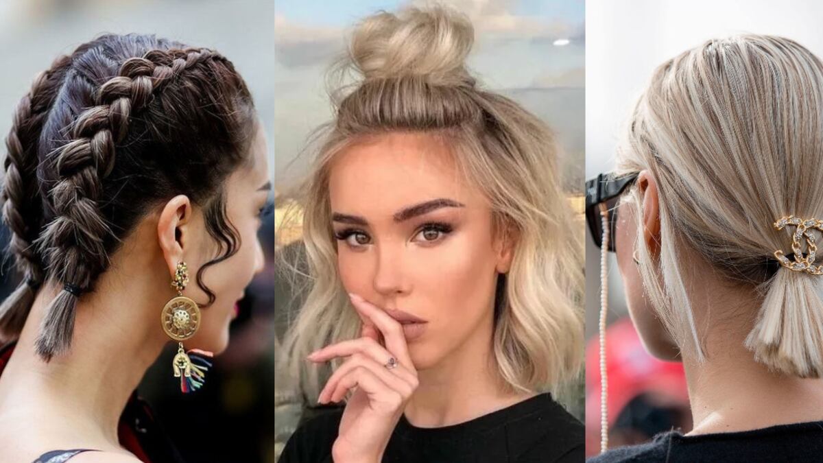 Peinados recogidos para cabello corto