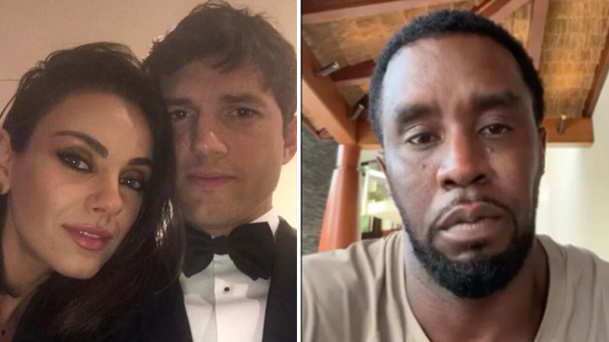 Ashton Kutcher, Mila Kunis y P Diddy