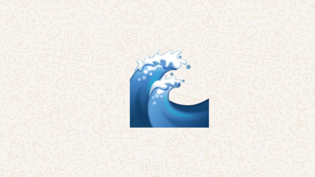 La ola es uno de los emojis que podemos encontrar en el teclado de WhatsApp