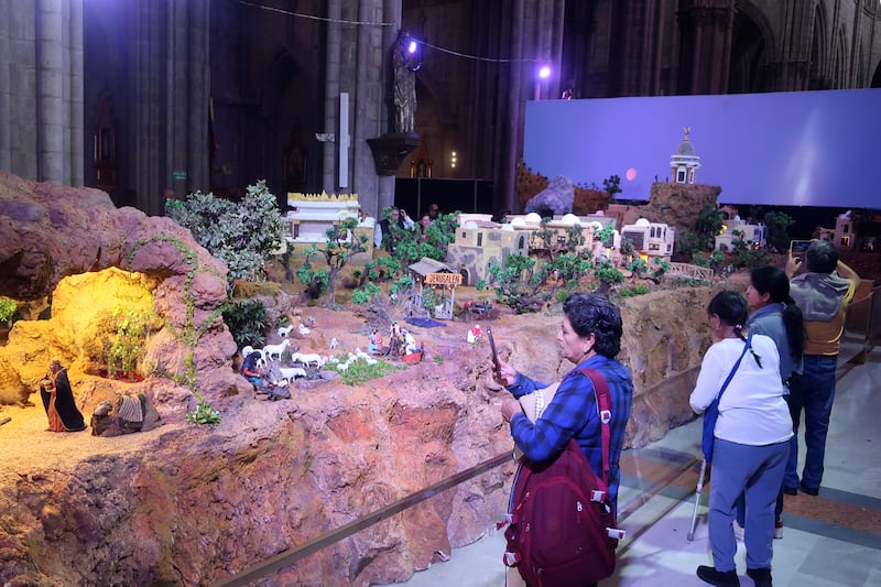 El pesebre "más grande de Sudamérica" en Quito