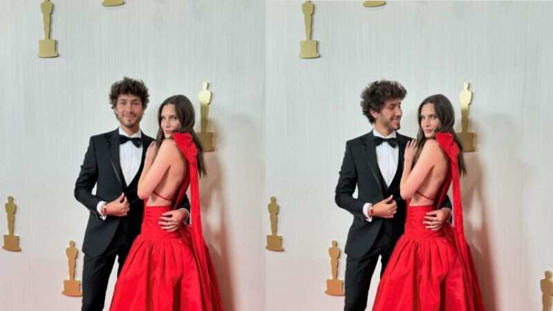 Juanpa Zurita y Macarena Achaga acuden a ceremonia de los Óscar