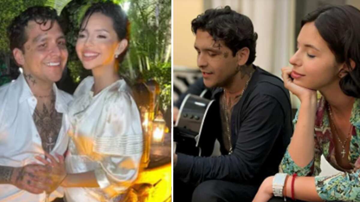 Ángela Aguilar y Nodal beso