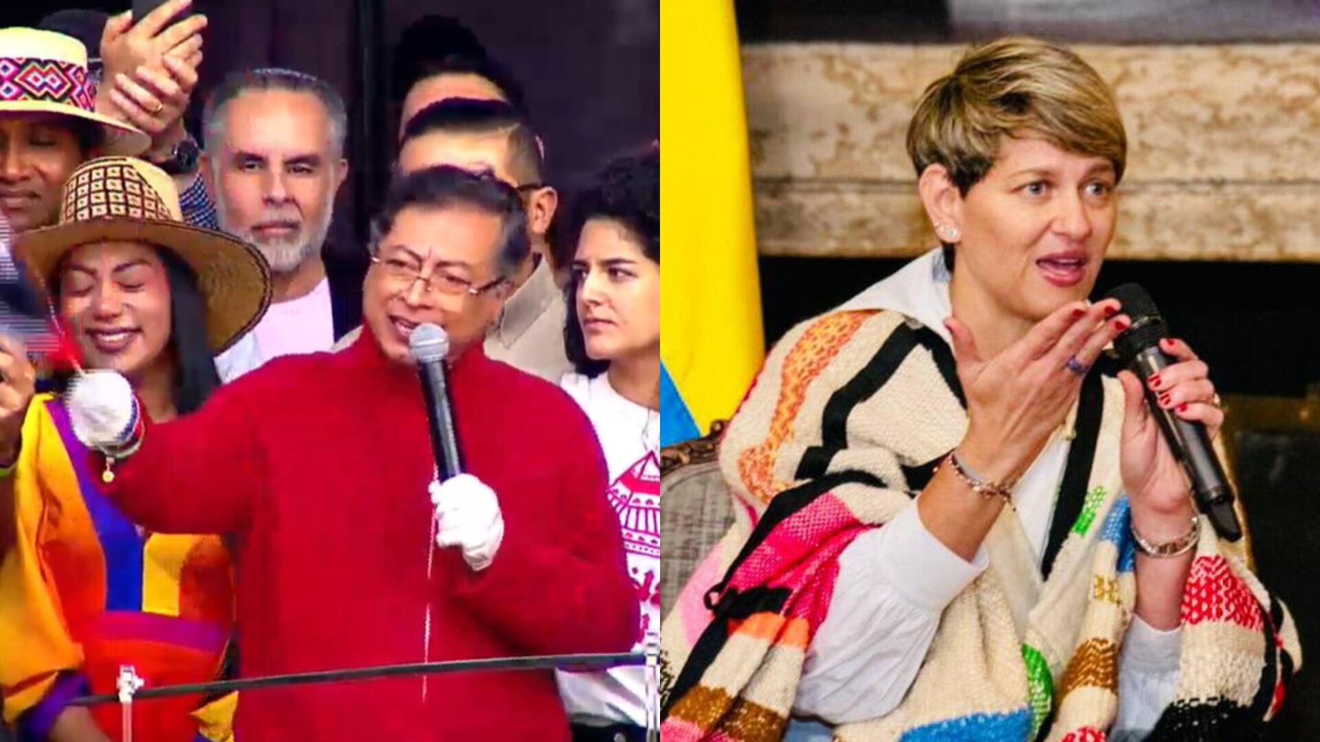 Verónica Alcocer y Gustavo Petro