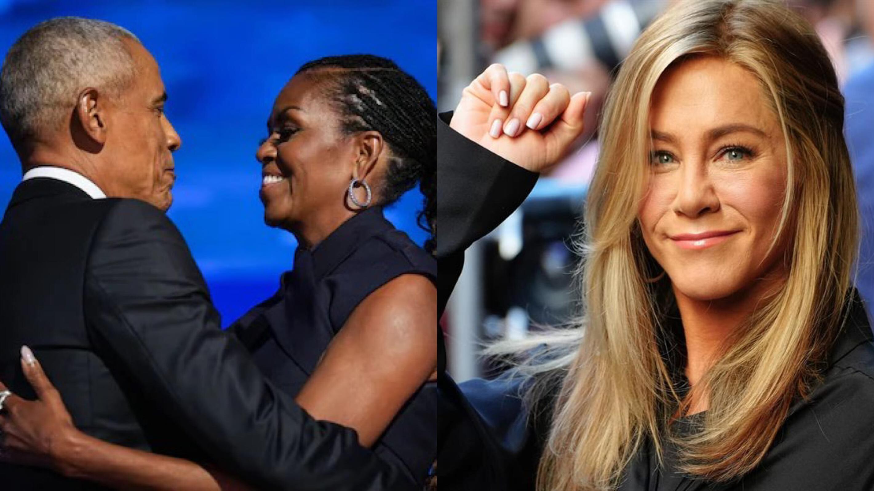 Barack Obama, Michelle Obama y Jennifer Aniston