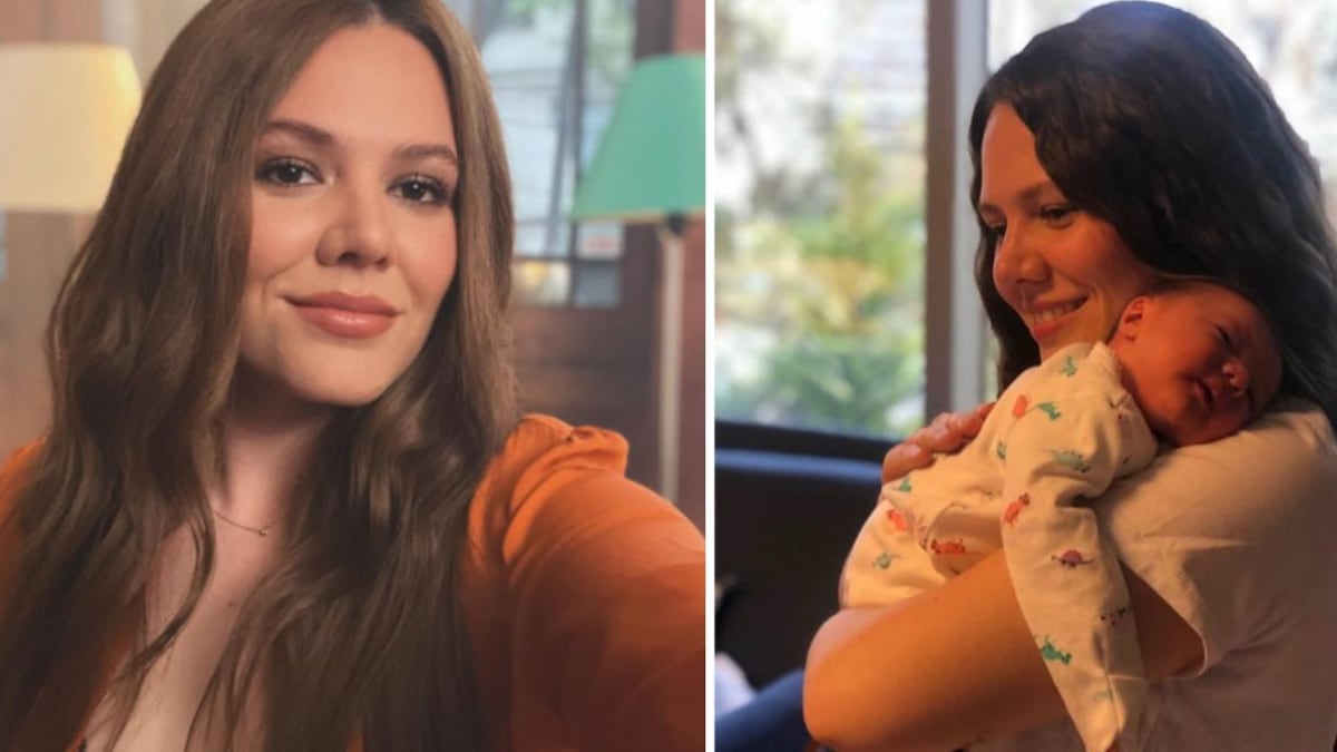 Joy dejó ver que sus hijos son idénticos a ella