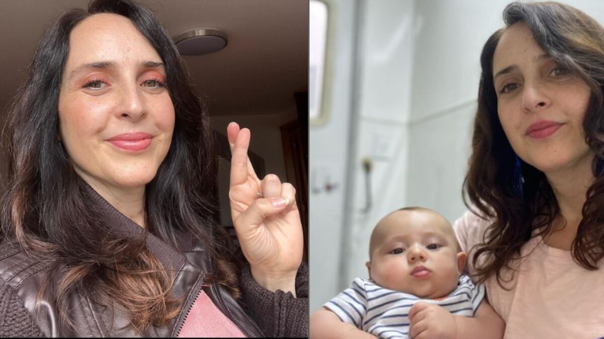 Irán Castillo se convirtió en madre a sus 45 años.
