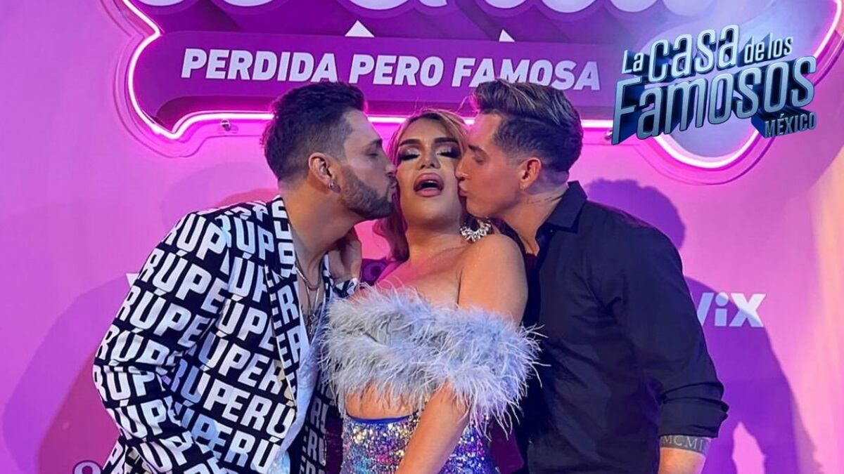 Nicola Porcella, Wendy Guevara y Agustín Fernández