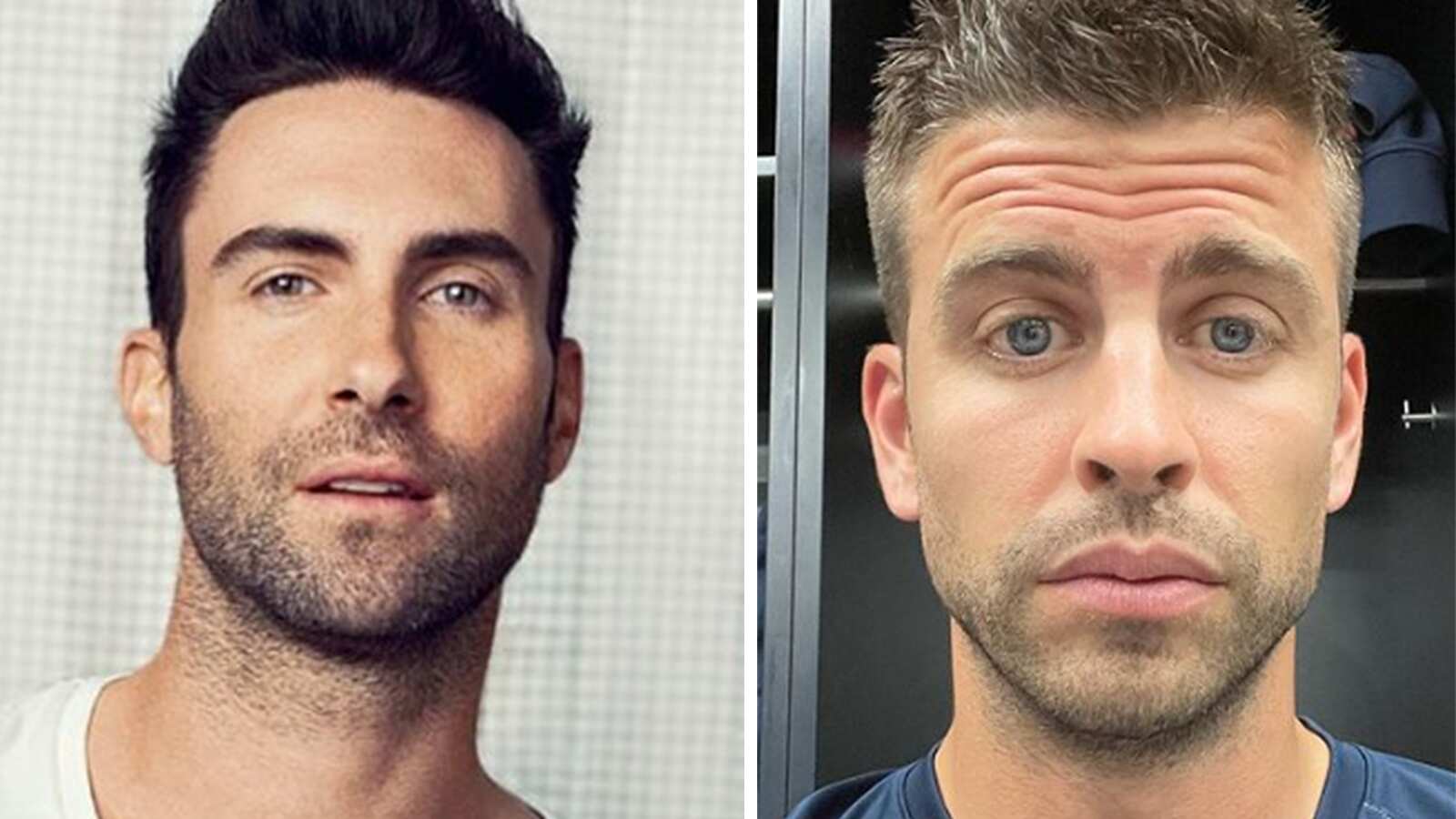 Gerard Piqué y Adam Levine son criticados por los usuarios en redes sociales.