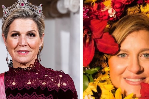 ¿Aprende, Verónica? Reina Máxima de Holanda trabaja en Medellín con elegante vestido y sin alardear