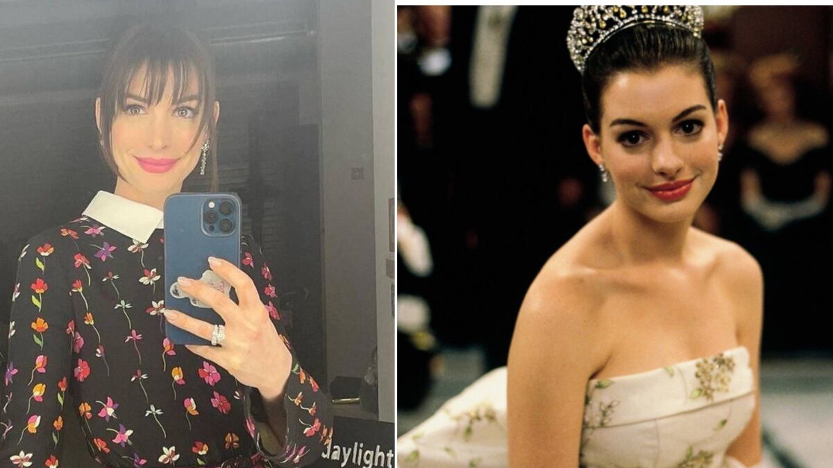 Anne Hathaway protagonizó 'El diario de una princesa' a sus 18 años.